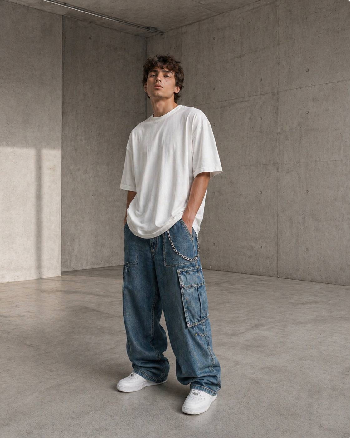 BASIC OVERSIZE - BEYAZ