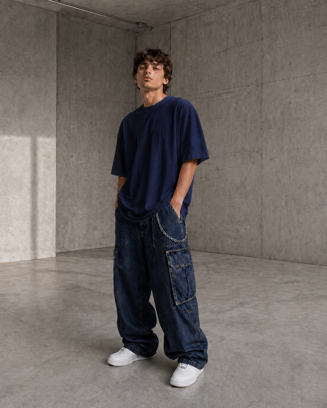 BASIC OVERSIZE - LACİVERT