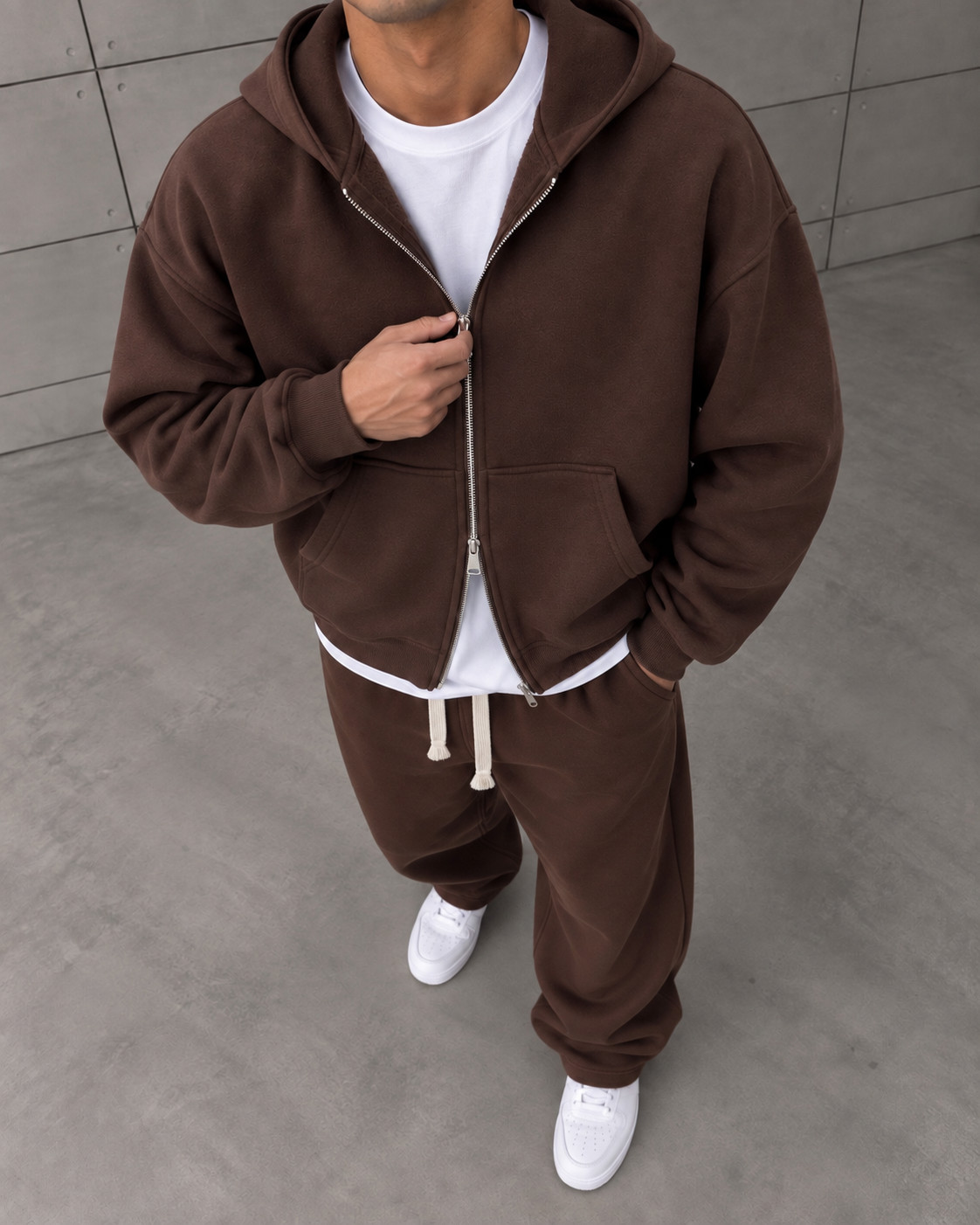 Zipper Kahve Takım