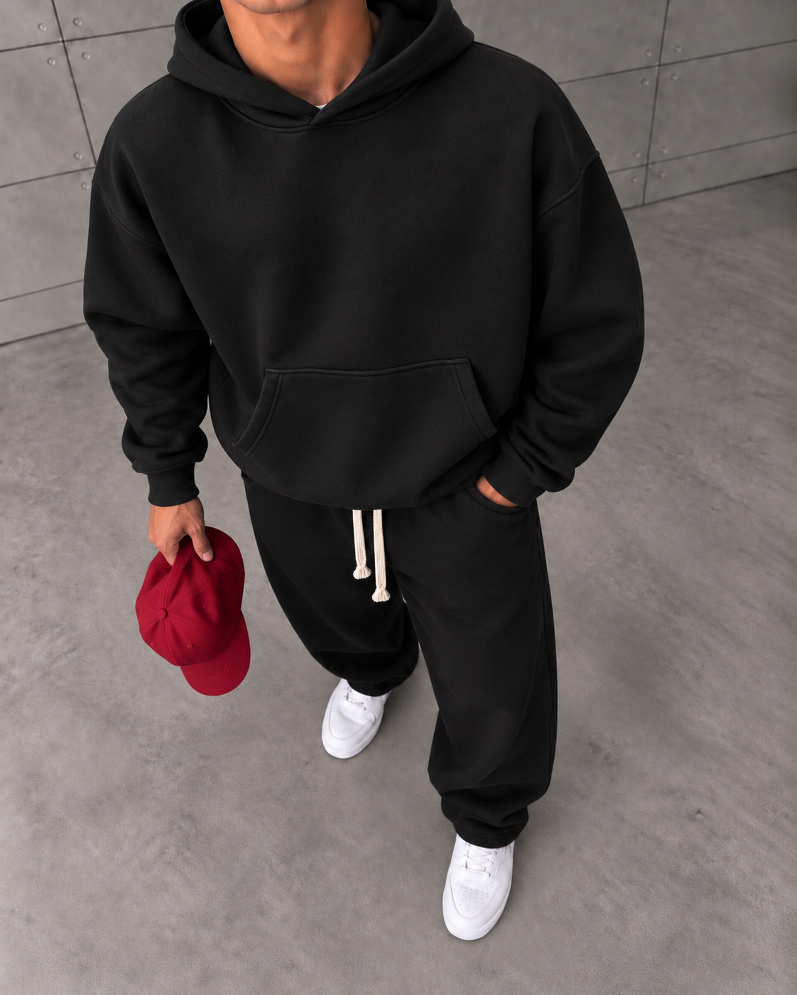 Hoodie Siyah Takım