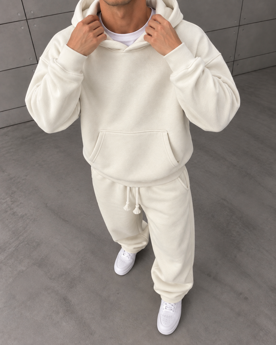 Hoodie Bej Takım 