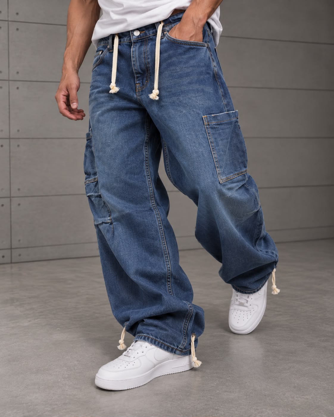 Amerikan baggy Kot Kargo Cep